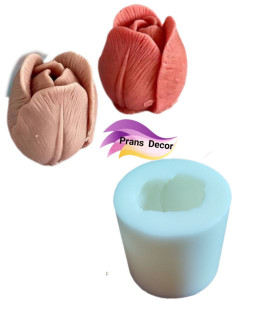 قالب مولد سیلکونی گل لاله 3بعدی قطر 5سانت ارتفاع5سانت کد399